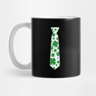 Irish Shamrock Clover Tie Funny St Patricks Day Mug